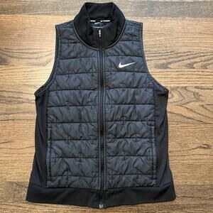 Women's Nike Running THERMA-FIT Black Vest Size Small